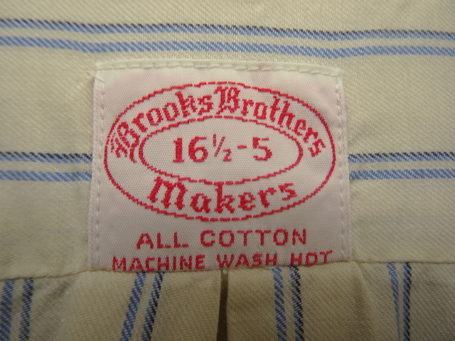 画像: 60'S BROOKS BROTHERS "6ボタン" BDシャツ ストライプ USA製 (VINTAGE)