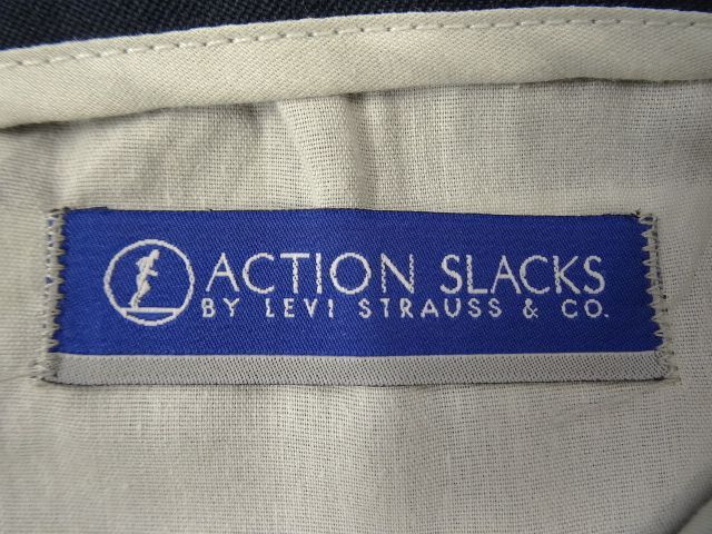 画像: 80'S~90'S LEVIS "ACTION SLACKS" スラックス ネイビー (VINTAGE)