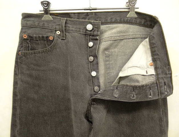 画像: 90'S LEVIS 501 デニム 先染めBLACK USA製 W30L30 (VINTAGE)