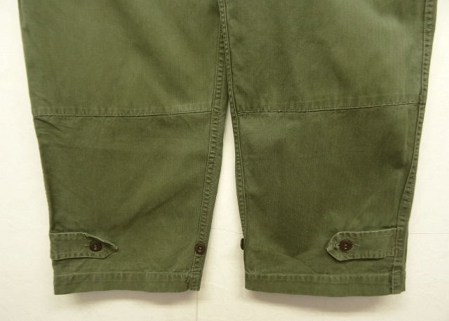 画像: 50'S フランス軍 M47 HBT フィールドパンツ 後期型 OLIVE サイズ21 (VINTAGE)