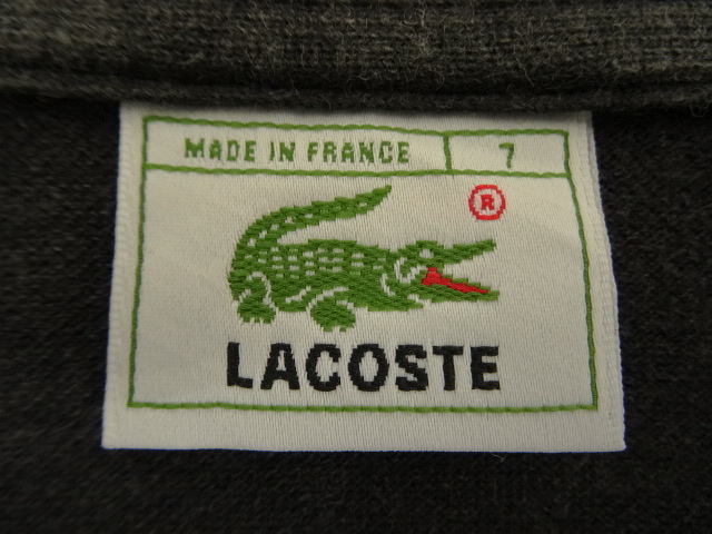 画像: 80'S CHEMISE LACOSTE 長袖 ポロシャツ ブラック フランス製 (VINTAGE)