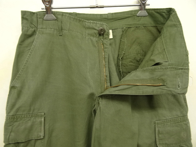 画像: 60'S アメリカ軍 US ARMY "JUNGLE FATIGUE" カーゴパンツ S-SHORT (VINTAGE)