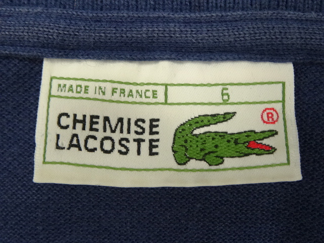 画像: 80'S CHEMISE LACOSTE ポロシャツ ネイビー フランス製 (VINTAGE)