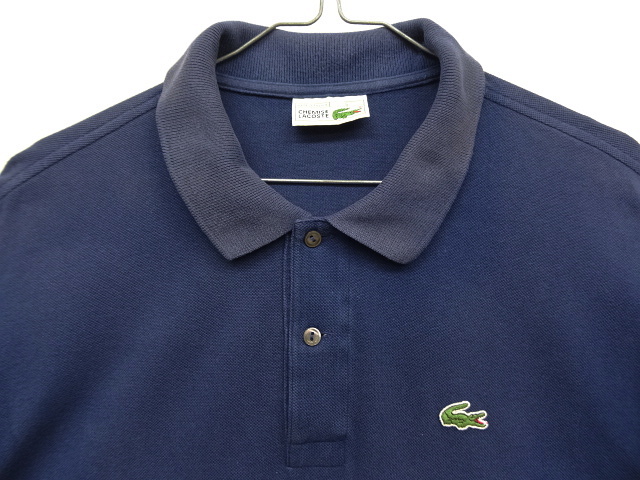 画像: 80'S CHEMISE LACOSTE ポロシャツ ネイビー フランス製 (VINTAGE)