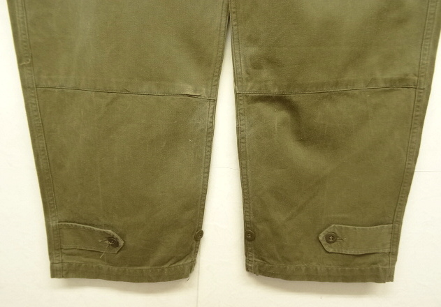 画像: 50'S フランス軍 M47 HBT フィールドパンツ 後期型 KHAKI サイズ33 (VINTAGE)