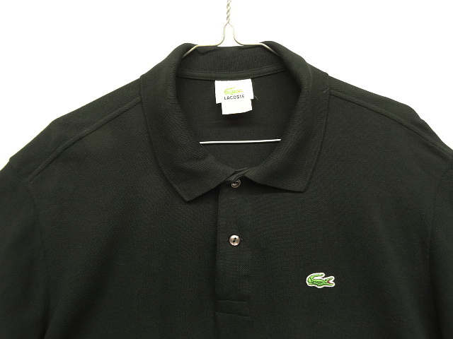 画像: 80'S CHEMISE LACOSTE ポロシャツ ブラック フランス製 (VINTAGE)