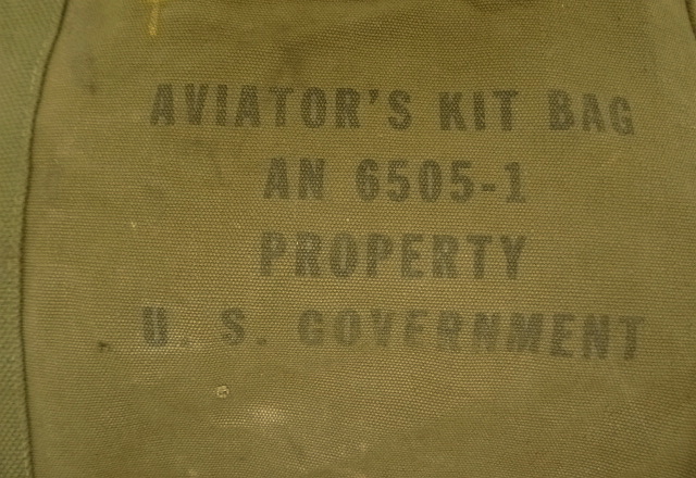 画像: 40'S アメリカ軍 USAF & USN "AN6505-1" アビエイターズキットバッグ CONMARコの字留めジップ (VINTAGE)