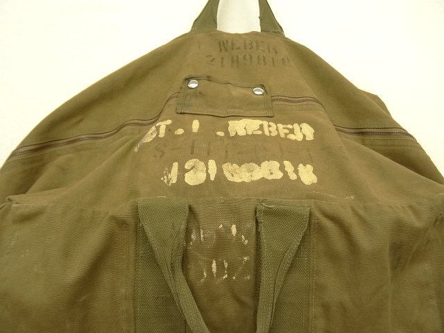 画像: 40'S アメリカ軍 ARMY AIR FORCE & NAVY "AN6505-1" アビエイターズキットバッグ CONMARコの字留めジップ (VINTAGE)
