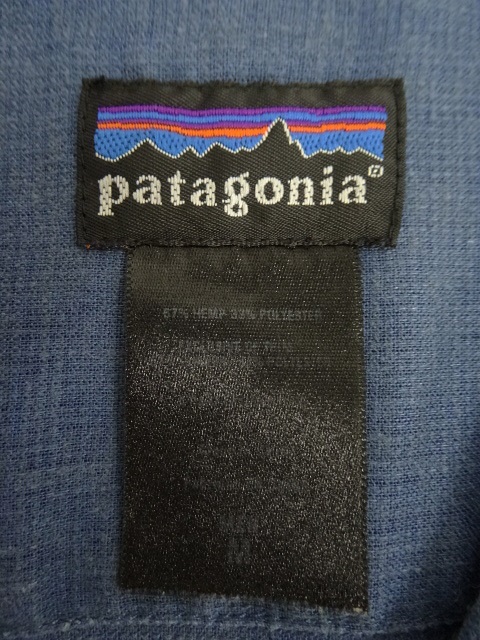 画像: 00'S PATAGONIA "RHYTHM" ヘンプ/ポリ 刺繍入り 半袖 オープンカラーシャツ (VINTAGE)