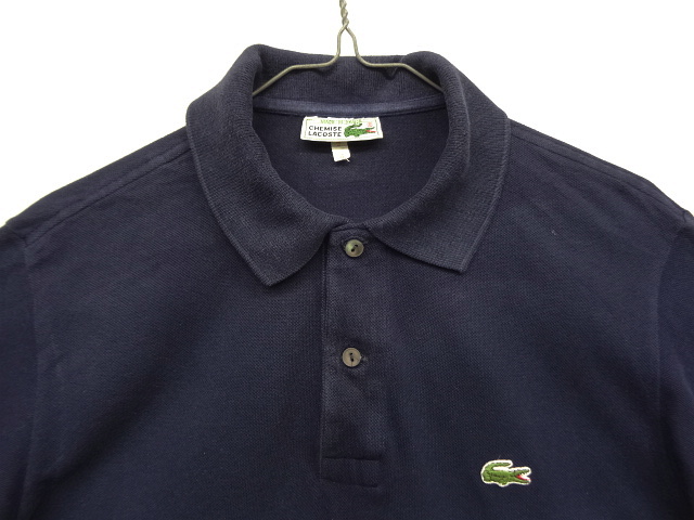 画像: 70'S CHEMISE LACOSTE ポロシャツ ネイビー フランス製 (VINTAGE)