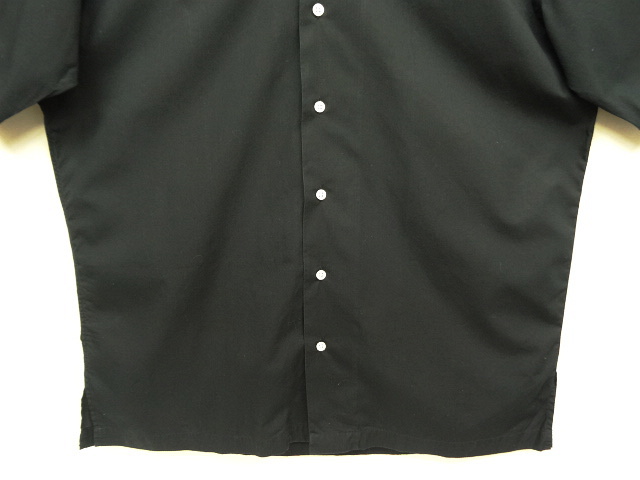 画像: 90'S RALPH LAUREN "CALDWELL" コットン 半袖 オープンカラーシャツ ブラック (VINTAGE)