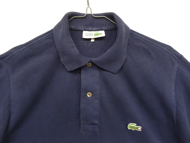 画像: 70'S CHEMISE LACOSTE ポロシャツ ネイビー フランス製 (VINTAGE)