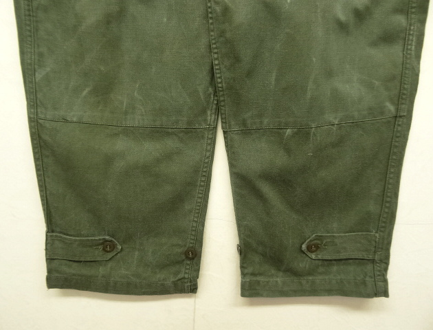 画像: 50'S フランス空軍 "AIR FORCE仕様" M47 フィールドパンツ 前期型 DK OLIVE サイズ76M(21) (VINTAGE)