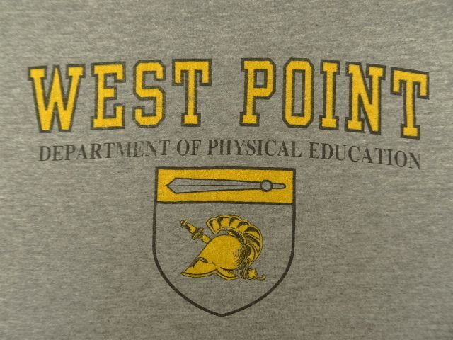 画像: 90'S アメリカ軍 USMA "WEST POINT" シングルステッチ 半袖 Tシャツ ヘザーグレー USA製 (VINTAGE)