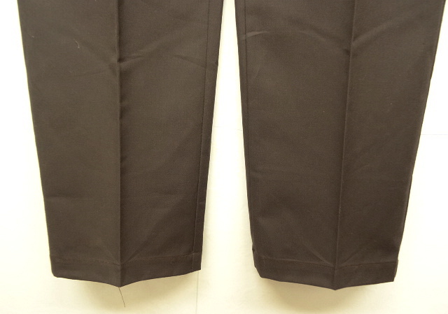 画像: 80'S UNKNOWN "PERMA-PREST" ワークパンツ フラッシャー付き ブラウン (DEADSTOCK)