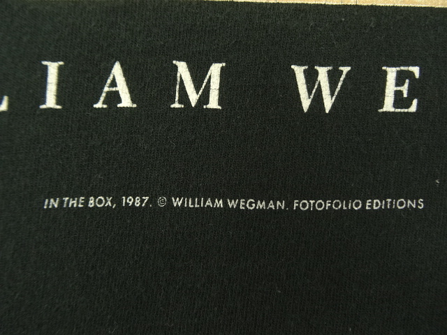 画像: 90'S WILLIAM WEGMAN x COMTEMPORARY ARTS MUSEUM HOUSTON "IN THE BOX" FOTOFOLIO製 Tシャツ USA製 (VINTAGE)