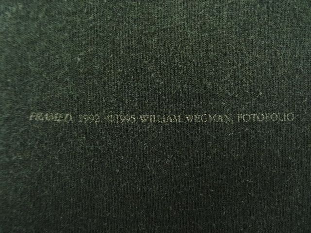 画像: 90'S WILLIAM WEGMAN x ASPEN ART MUSEUM "FRAMED" FOTOFOLIO製 Tシャツ USA製 (VINTAGE)