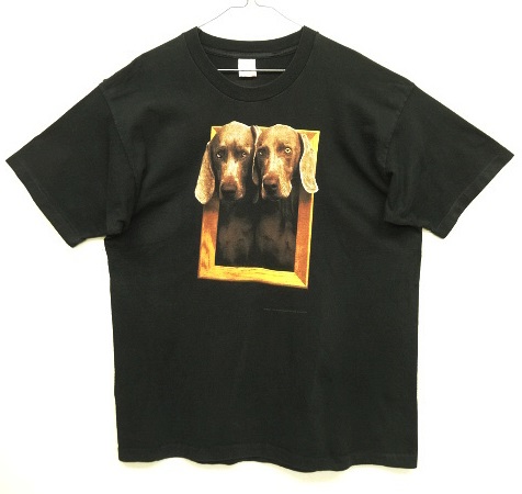 画像1: 90'S WILLIAM WEGMAN x ASPEN ART MUSEUM "FRAMED" FOTOFOLIO製 Tシャツ USA製 (VINTAGE)