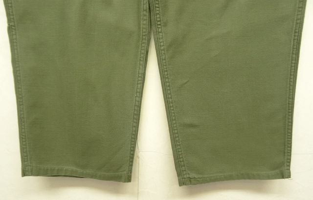 画像: 70'S アメリカ軍 US ARMY "OG107" コットンサテン ベイカーパンツ W36L29 (VINTAGE)