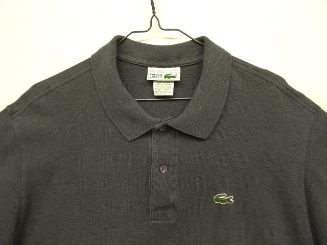 画像: 80'S CHEMISE LACOSTE ポロシャツ チャコールヘザー フランス製 (VINTAGE)