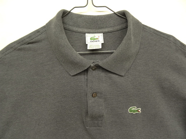 画像: 80'S CHEMISE LACOSTE ポロシャツ チャコールヘザー フランス製 (VINTAGE)