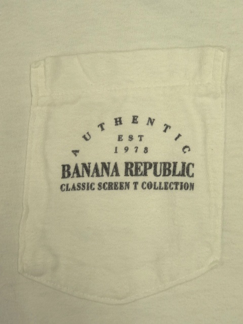 画像: 80'S BANANA REPUBLIC "世界地図プリント" ポケット付き Tシャツ USA製 (VINTAGE)