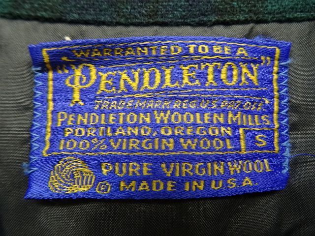 画像: 70'S PENDLETON "BOARD SHIRT" ウール オープンカラーシャツ チェック柄 USA製 (VINTAGE)