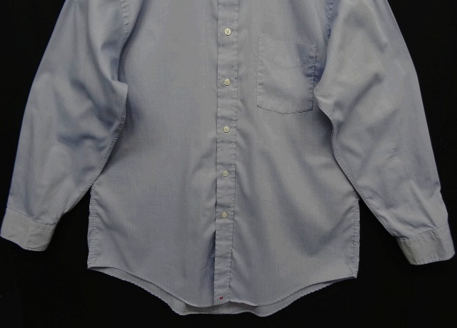 画像: 80'S HATHAWAY "PIMA PINPOINT OXFORD" 長袖 BDシャツ ブルー USA製 (VINTAGE)
