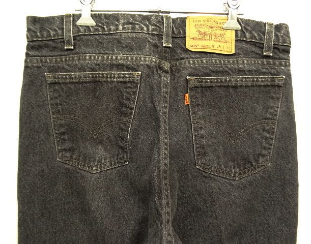 画像: 90'S LEVIS 505 デニム 先染めBLACK USA製 W36L30 (VINTAGE)