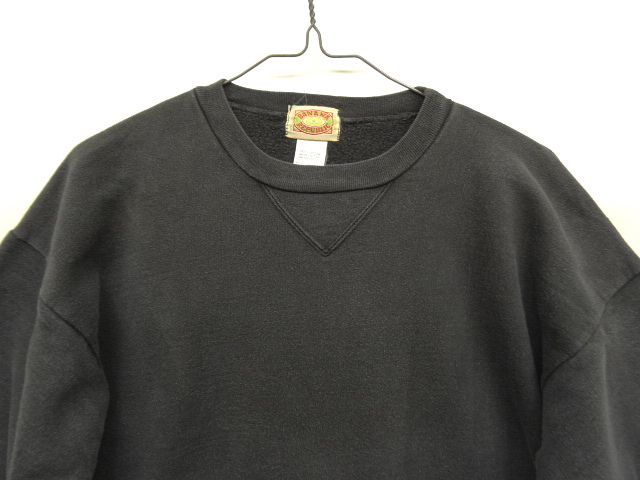 画像: 80'S BANANA REPUBLIC 初期タグ 前Vガゼット付き スウェット BLACK イタリア製 (VINTAGE)