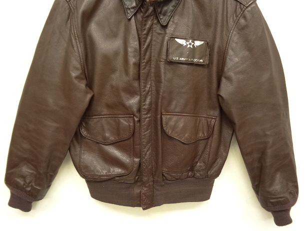 画像: 90'S COOPER SPORTSWEAR "A-2" レザー フライトジャケット ブラウン USA製 (VINTAGE)