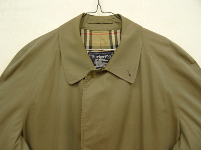 画像: 80'S BURBERRYS "COTTON100%" バルマカーンコート KHAKI 玉虫色 イングランド製 (VINTAGE)