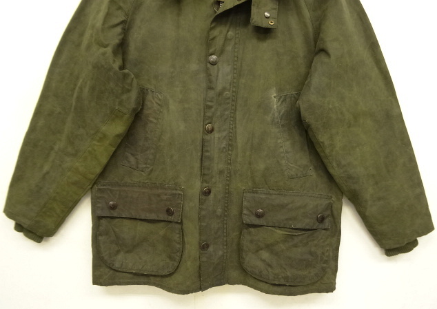 画像: 90'S BARBOUR 3クレスト 旧タグ "BEDALE" オイルドジャケット OLIVE イングランド製 (VINTAGE)