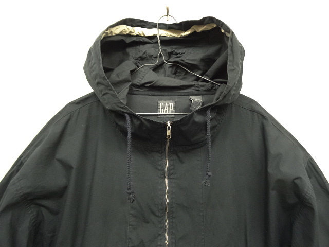 画像: 90'S GAP 旧タグ コットン アノラックパーカー BLACK (VINTAGE)