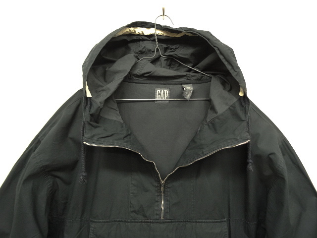 画像: 90'S GAP 旧タグ コットン アノラックパーカー BLACK (VINTAGE)