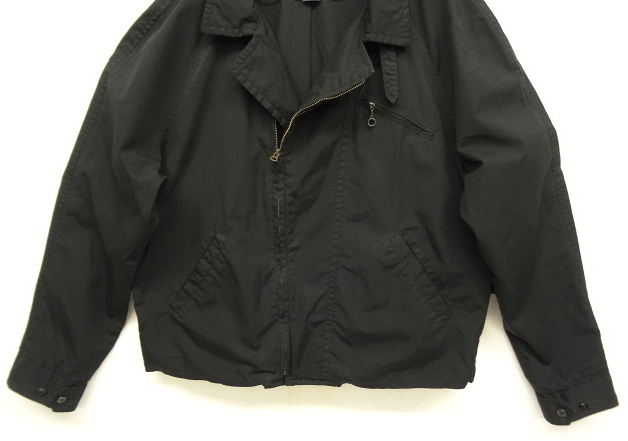 画像: 90'S RALPH LAUREN コットン ダブルライダースジャケット BLACK (VINTAGE)