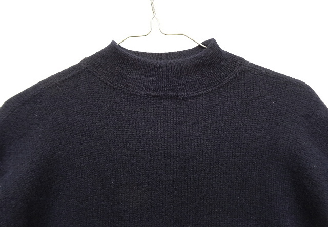 画像: 60'S アメリカ軍 US NAVY ウール モックネック ゴブセーター DK NAVY (VINTAGE) 