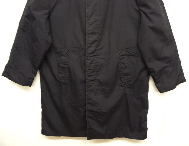 画像: 70'S アメリカ軍 US NAVY エポレット無し ステンシル入り バルマカーンコート BLACK (VINTAGE)