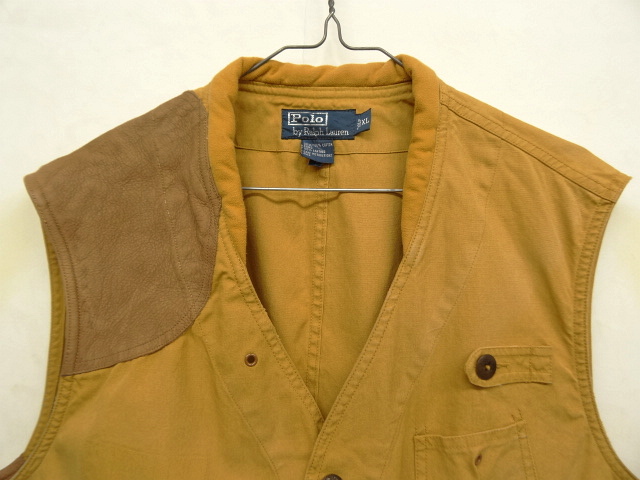 画像: 90'S RALPH LAUREN バックルバック ハンティングベスト TAN (VINTAGE)