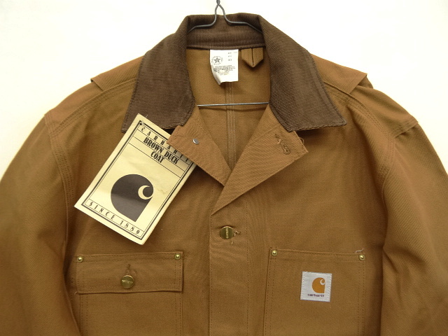 画像: 80'S CARHARTT 裏地無し ダックジャケット ブラウン USA製 (DEADSTOCK)