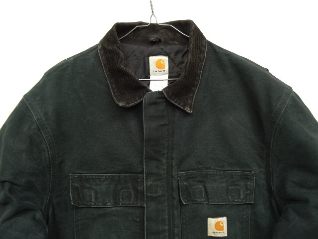 画像: 90'S CARHARTT 裏地キルティング ダックジャケット ブラック (VINTAGE)