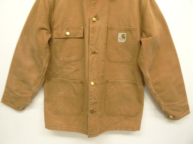 画像: 70'S CARHARTT プリントタグ 裏地ブランケット ダックジャケット ブラウン USA製 (VINTAGE)