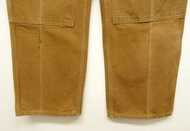 画像: 70'S CARHARTT ダブルニー ダックパンツ ブラウン 42TALONジップ (VINTAGE)