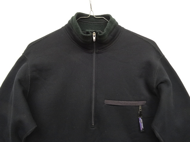 画像: 90'S PATAGONIA ハーフジップ 裏フリース ストレッチプルオーバー ブラック USA製 (VINTAGE)