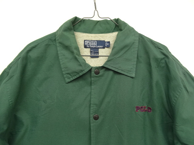 画像: 90'S RALPH LAUREN 裏地付き コーチジャケット GREEN (VINTAGE)