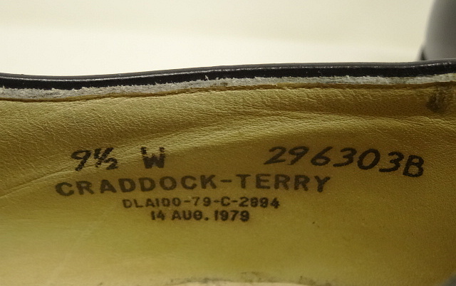 画像: 70'S アメリカ軍 US NAVY "CRADDOCK-TERRY製" レザーソール サービスシューズ (VINTAGE)