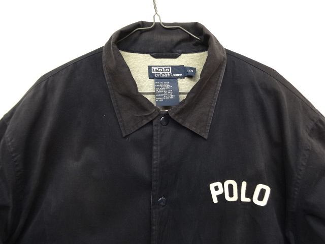 画像: 90'S RALPH LAUREN 裏地付き コーチジャケット DK NAVY (VINTAGE)