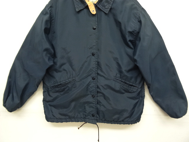 画像: 70'S LL Bean 筆記体タグ チンスト付き ナイロン コーチジャケット NAVY (VINTAGE)