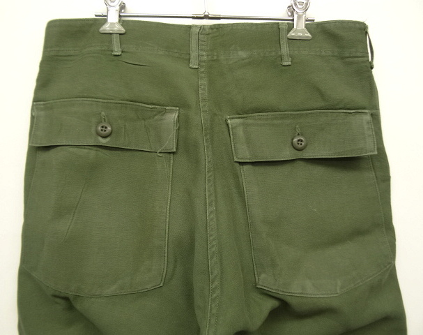 画像: 60'S アメリカ軍 US ARMY "OG107" コットンサテン ベイカーパンツ W32L31 (VINTAGE)