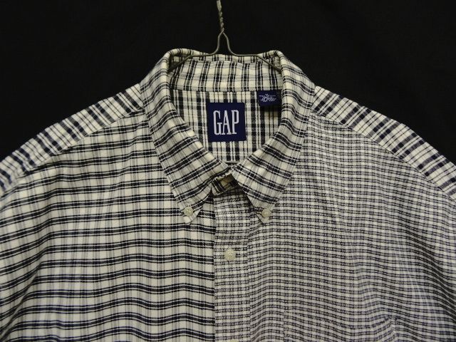 画像: 90'S GAP 旧タグ オックスフォード 三点留めBDシャツ クレイジーパターン (VINTAGE)